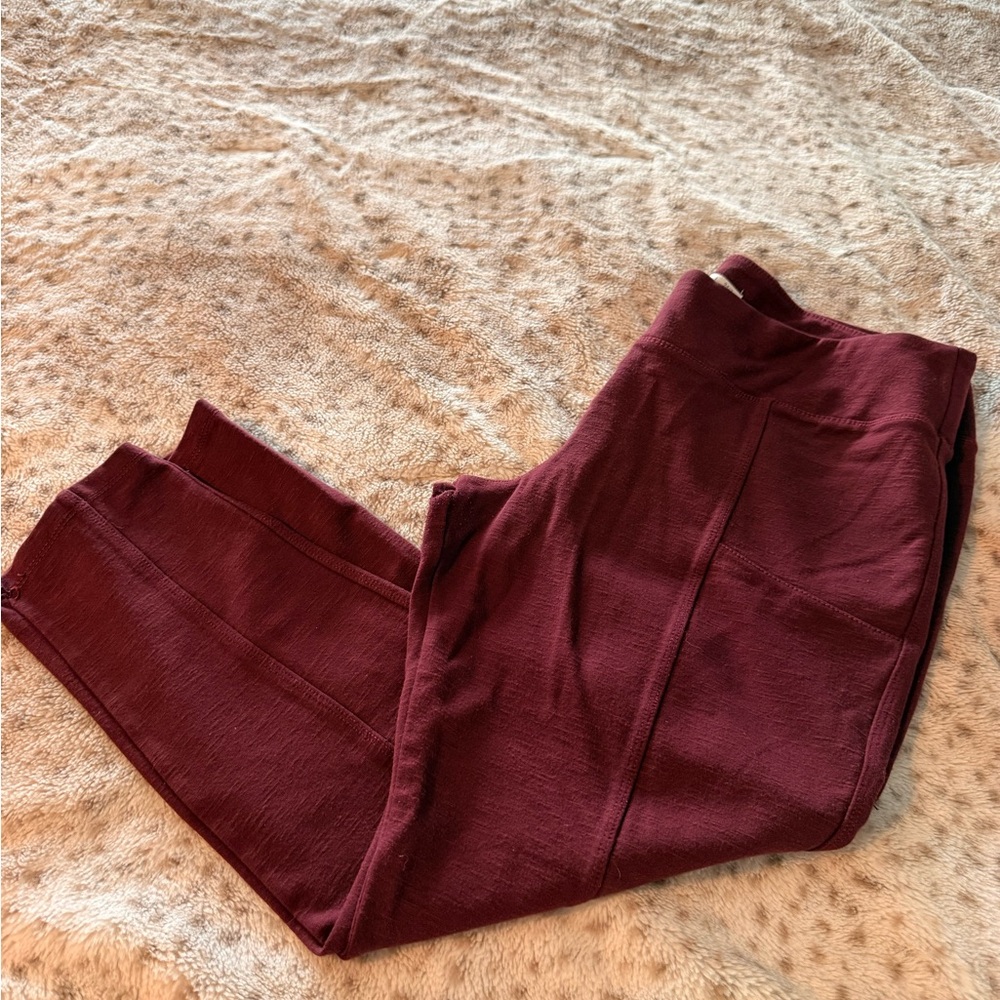 Mudd Women's Stretch Leggings - Burgundy